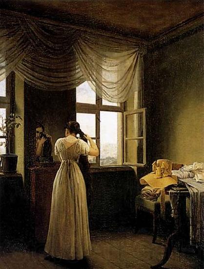 Georg Friedrich Kersting At the Mirror Norge oil painting art